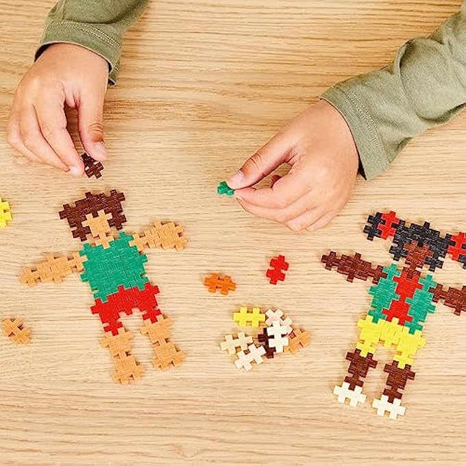 PLUS PLUS PUZZLE - PUZZLE 5 YEARS PEOPLE OF THE WORLD | 3D PUZZLE CHILDREN | CONSTRUCTIONS FOR CHILDREN | EDUCATIONAL GAMES CHILDREN 5 YEARS | PUZZLES CHILDREN 5 YEARS - Image 3